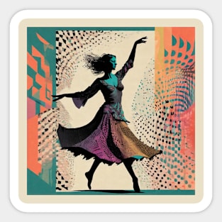 Dancing Woman Sticker